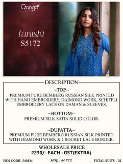 Ganga tanishi 5172 dress material wholesale